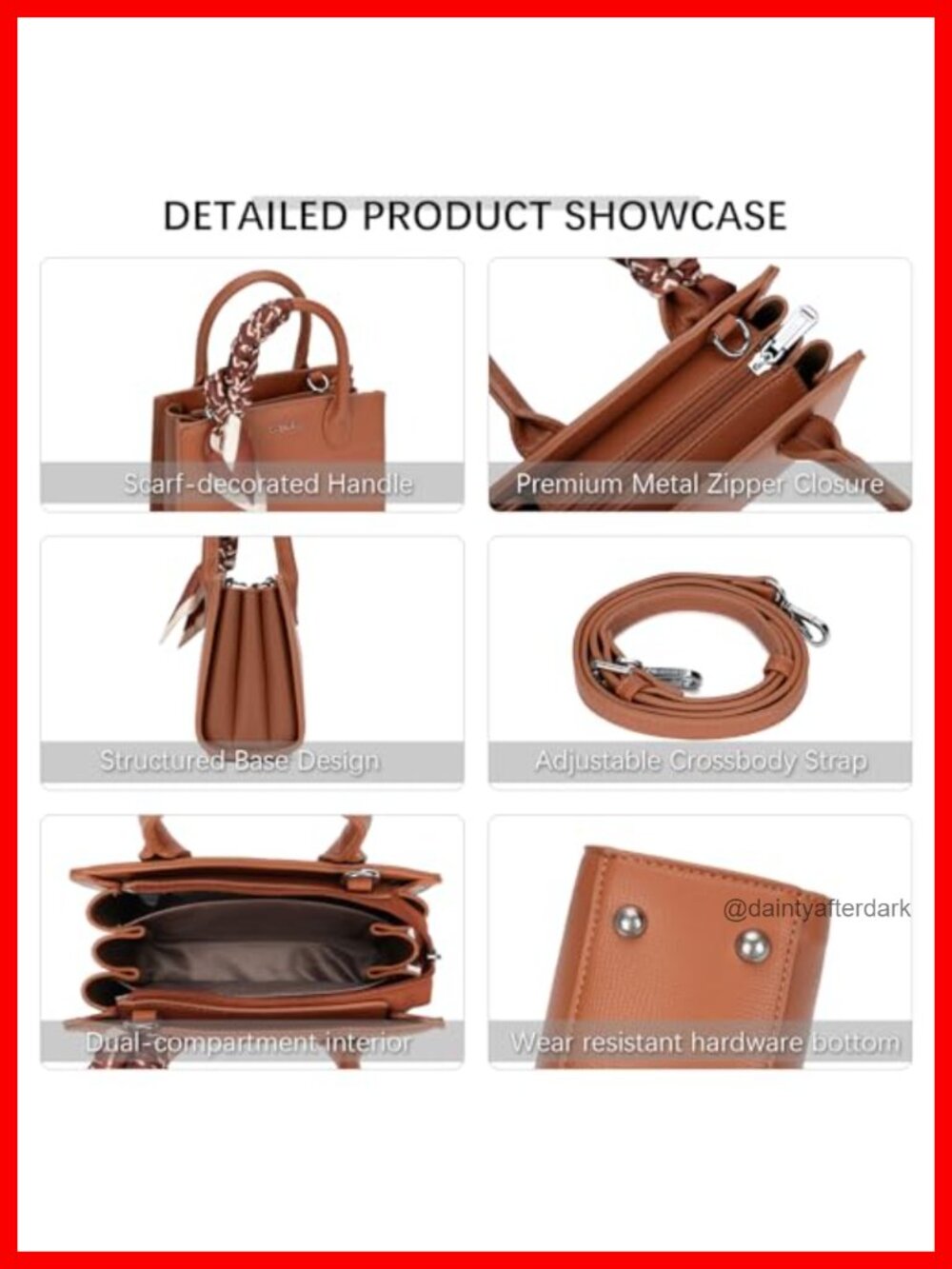Small Top-Handle Vegan Leather Purse with Detachable Ribbon Accent Crossbody Bag